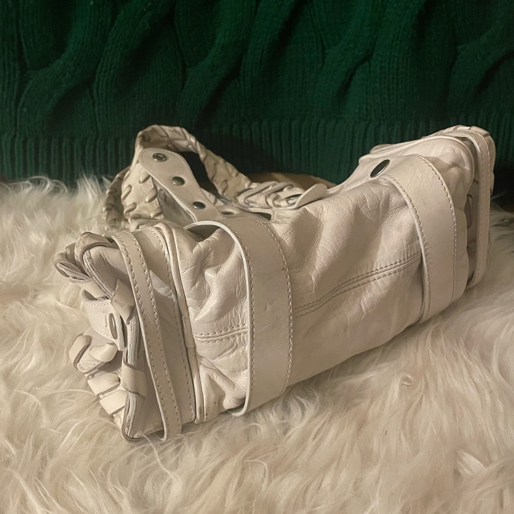 Chloe Silverado Vintage White Leather Handbag | Rare - Picture 14 of 15